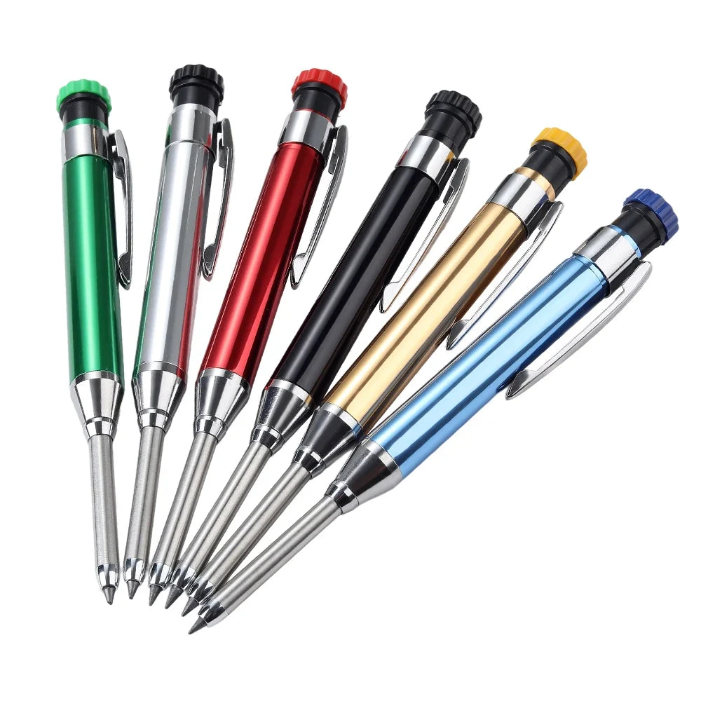 Metal Mechanical Carpenter Pencils with Sharpener | 2.8mm Mechanical Carpenter Pencil Qme