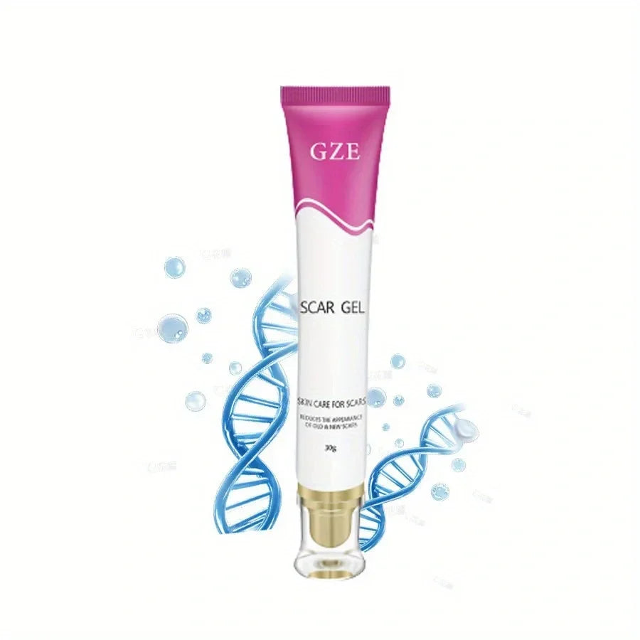 GZE Scar Gel – Allantoin, Vitamin E & Silicone | Non-Greasy Scar Care Gel Qme