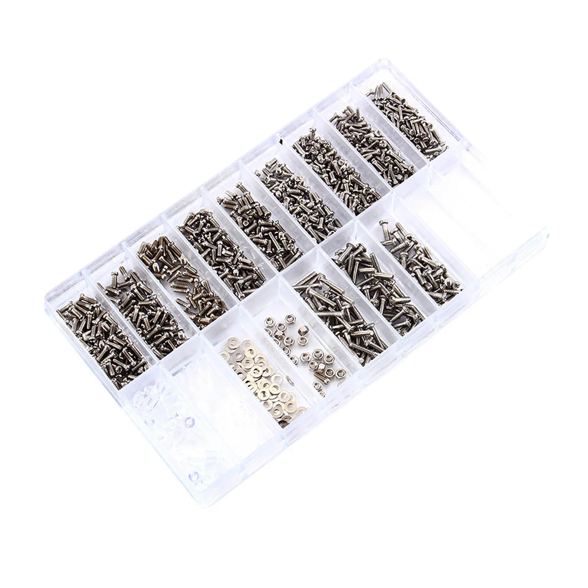 Stainless Steel Watch & Eyeglass Screw Repair Kit | Tiny Nuts Screw Repair Kit Qme