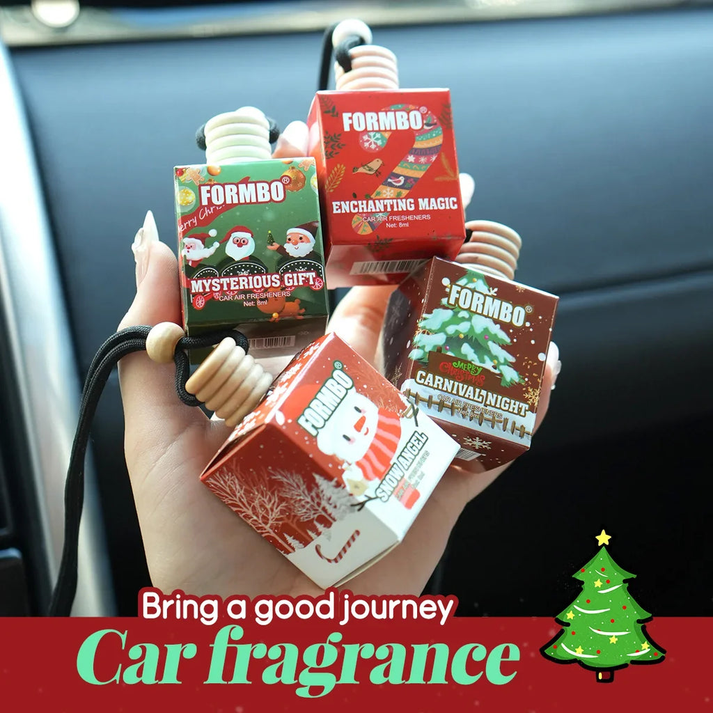 Christmas Car Air Freshener Aromatherapy Hanging Diffuser Set Car Air Freshener Qme