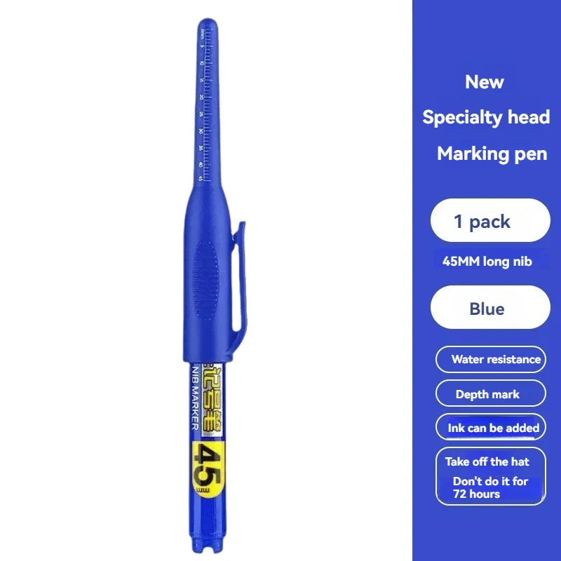 Waterproof Deep Hole Marker Pen – Long Nib Carpenter Pen