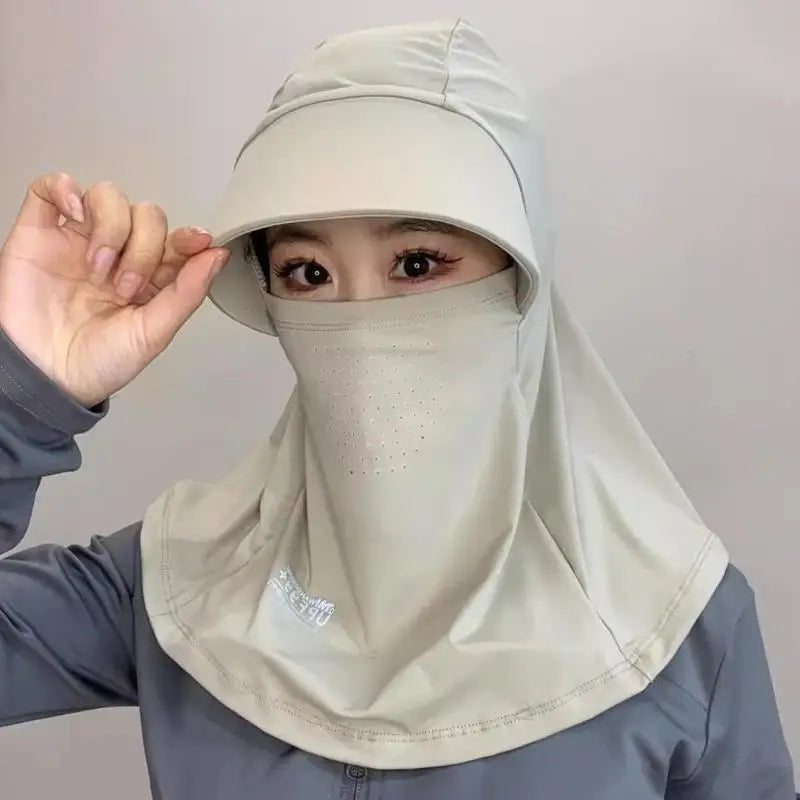 Women's UV Protection Neck Scarf – Outdoor Cycling Summer Wrap UV Neck Scarf Qst A4