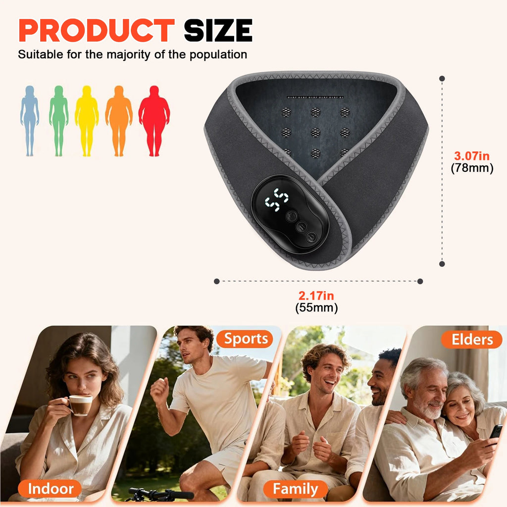 VIMYSHOW 6-in-1 Cordless Neck Massager Wrap | 3-Level Vibration Neck Massager Wrap Qst