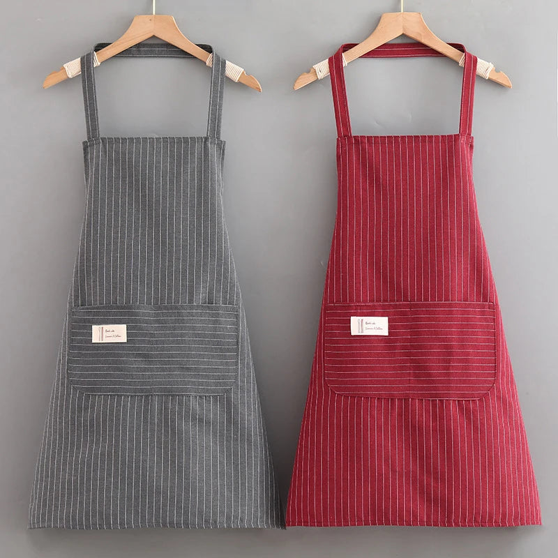 Oil-Proof Sleeveless Hanging Neck Kitchen Apron – Breathable Kitchen Apron Qst