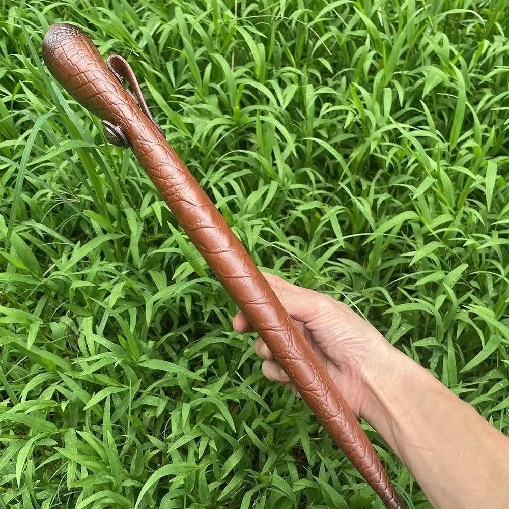 Leather Fixed Blade Knife Scabbard 42.3cm with Belt Buckle Leather Knife Scabbard Qst