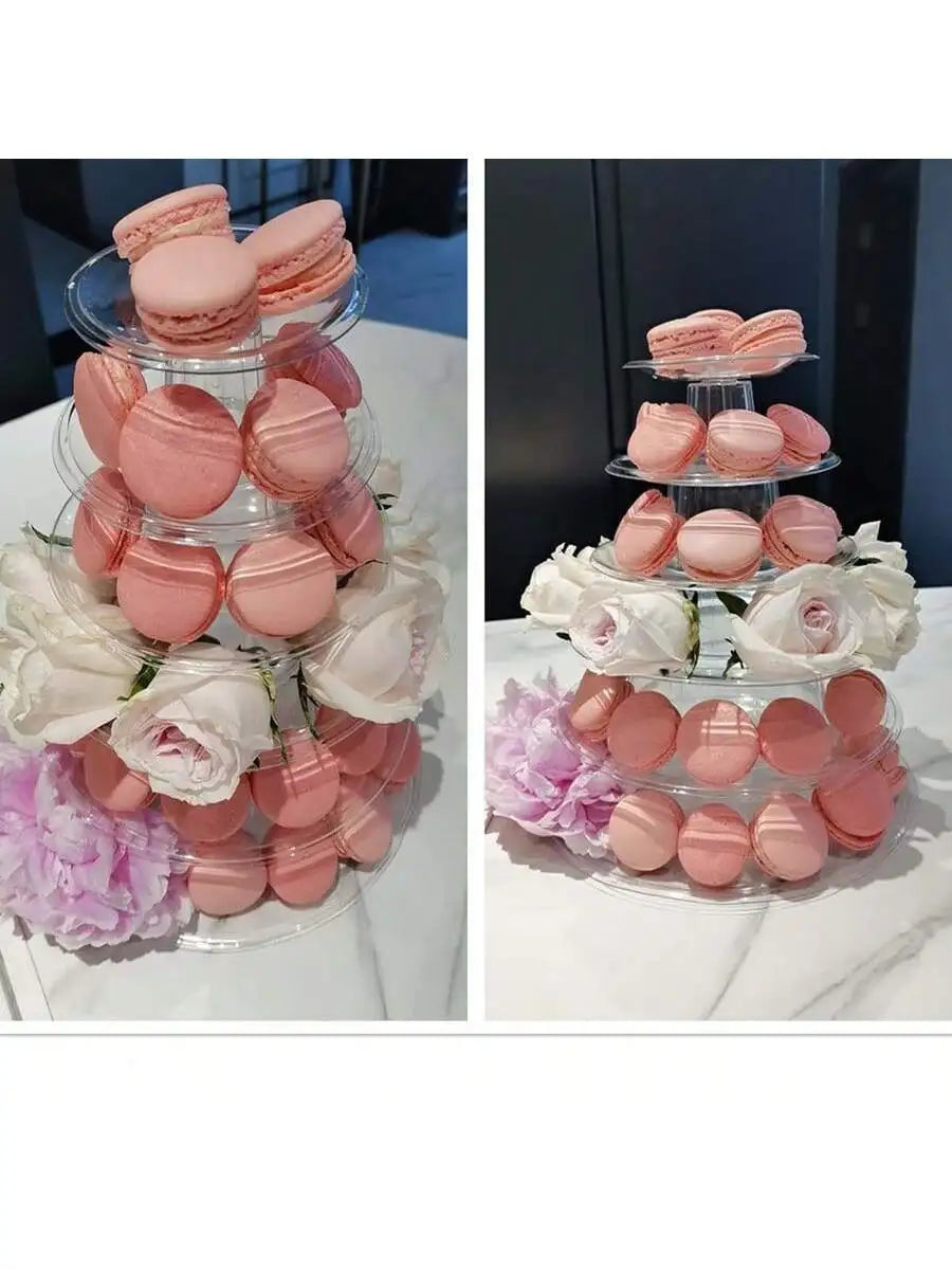 4–6 Layer Macaron Pastry Display Rack | Tiered Dessert Stand Tiered Dessert Stand Qme