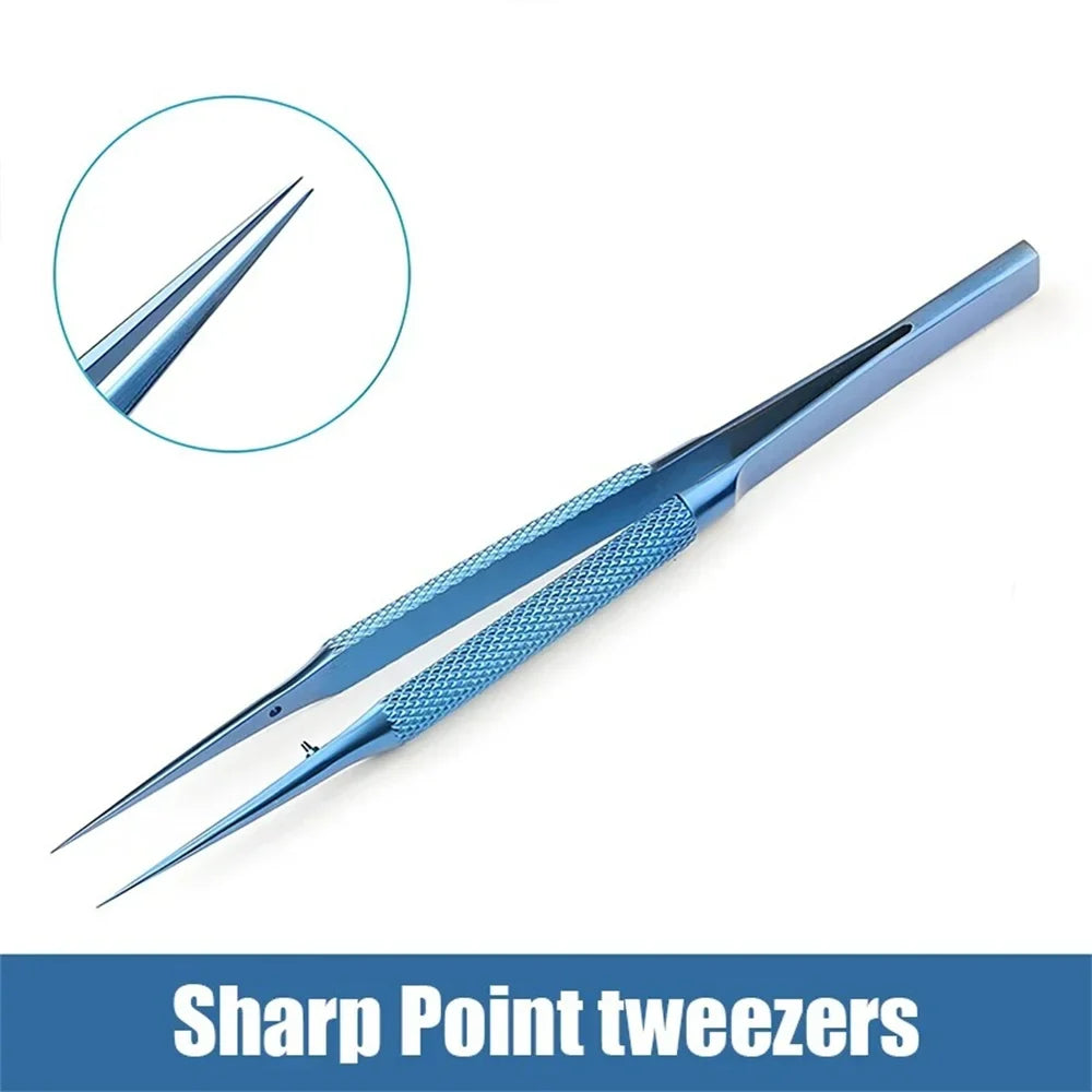 Titanium Alloy Precision Electronics Tweezers – Antimagnetic Precision Tweezers Qme straight heads