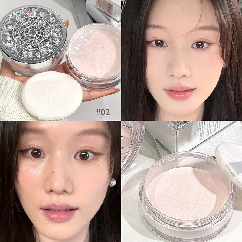 NICEKEY Matte Loose Setting Powder – Waterproof Oil Control Loose Setting Powder Qme