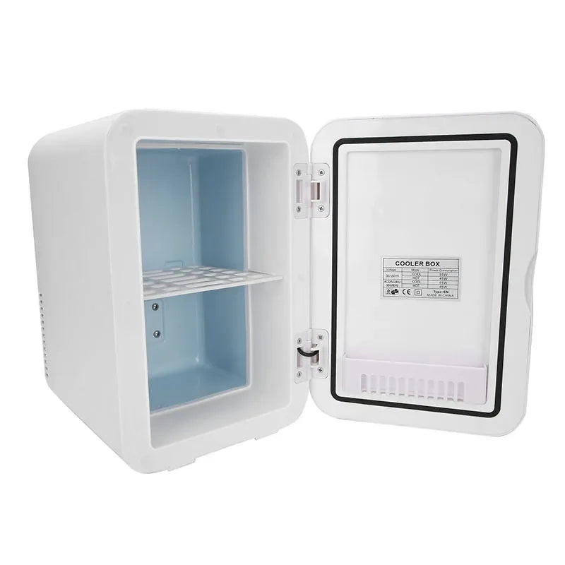 6L Makeup Mini Fridge with LED Mirror – 2-in-1 Vanity Cooler Vanity Mini Fridge Qst