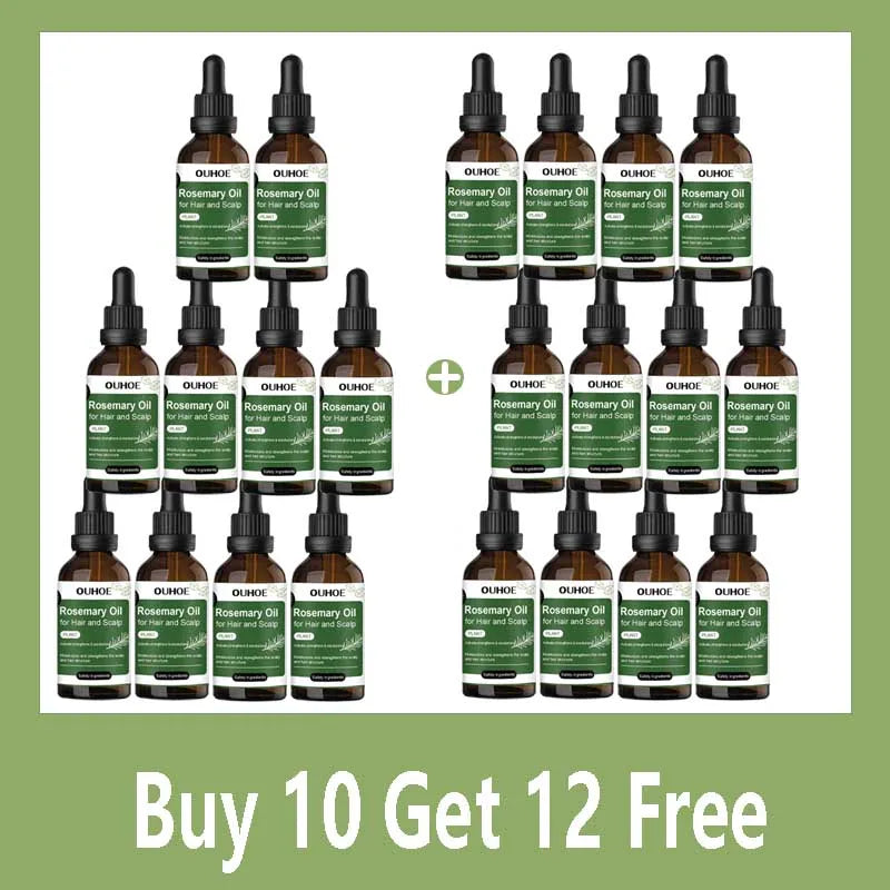 Rosemary Oil Hair Serum – Coconut & Cooling Mint Scalp Treatment Hair Scalp Serum Qme Buy 10 Get 12 Free