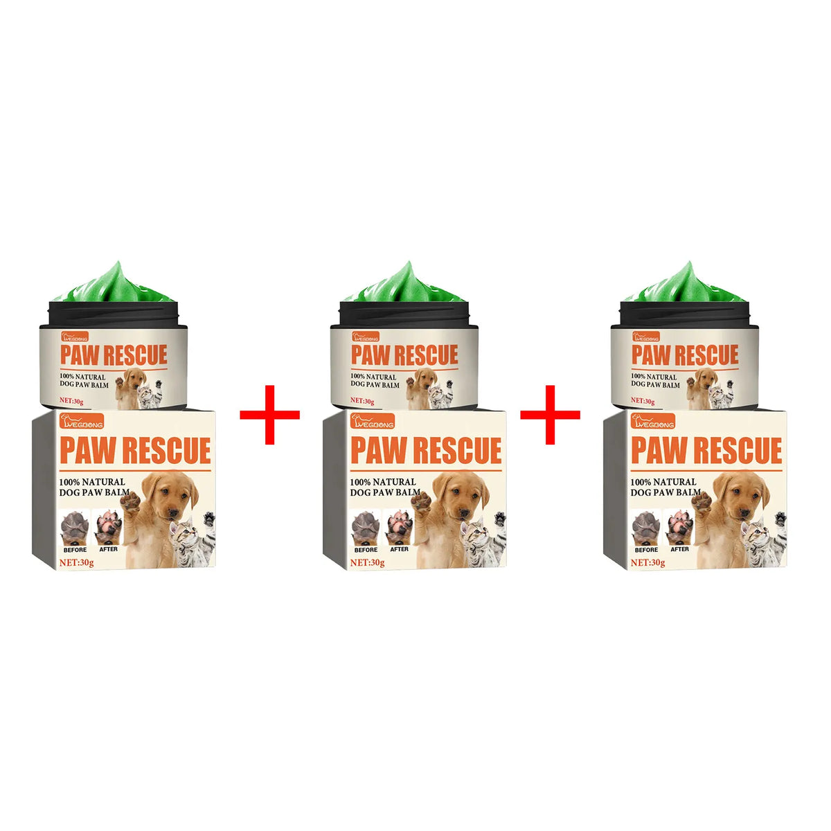 YEGBONG Pet Paw Care Balm – Moisturizing Cream for Cats & Dogs Pet Paw Balm Qme 90g Boxed