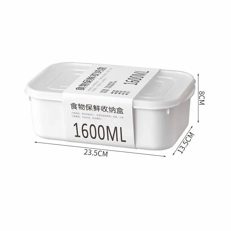 Sealed Fresh Food Storage Containers Set of 4 – White Food Storage Containers Qme 1600ml