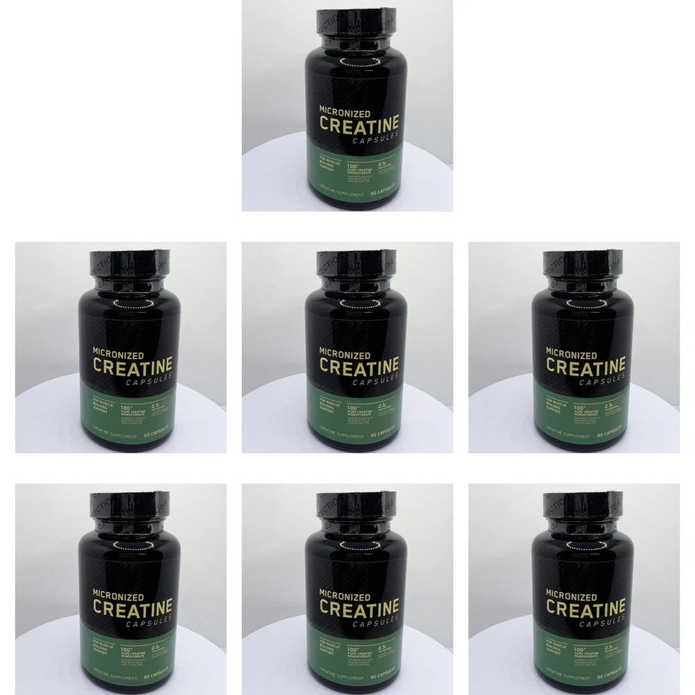 Micronized Creatine Monohydrate Capsules – 60 Caps | Googeer Creatine Supplement Qst 7bottles 420capsules