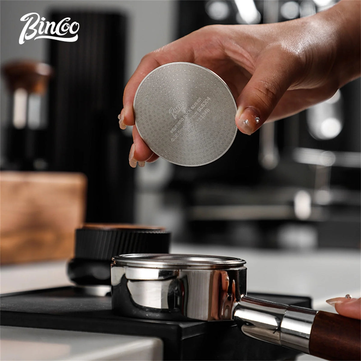 Bincoo Stainless Steel Espresso Portafilter Basket 51/53/58mm Espresso Filter Basket Qst