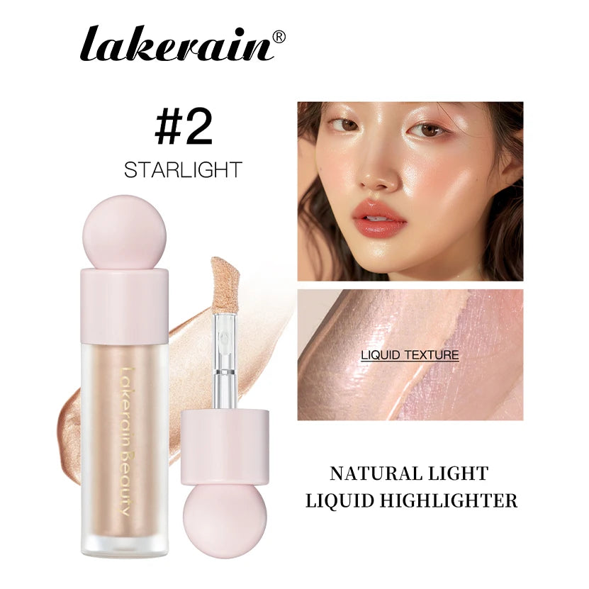 Lakerain Liquid Highlighter – Waterproof Golden Bronze Body Glow Liquid Highlighter Qst 02