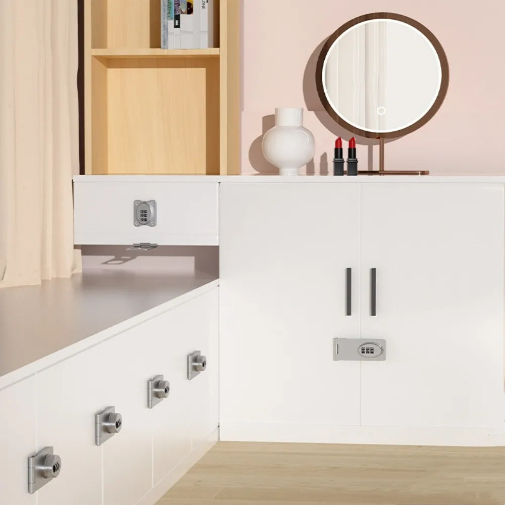Double Drawer Password Lock | No-Drill Child Safety Cabinet Lock Cabinet Drawer Lock Qme
