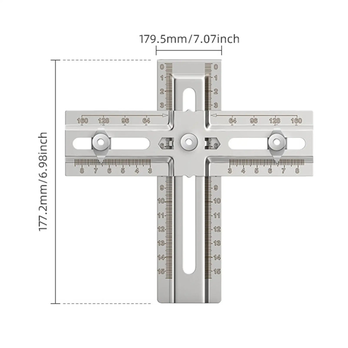 Cabinet Handle Jig – Stainless Steel Drill Guide Template Drilling Jig Template Qme