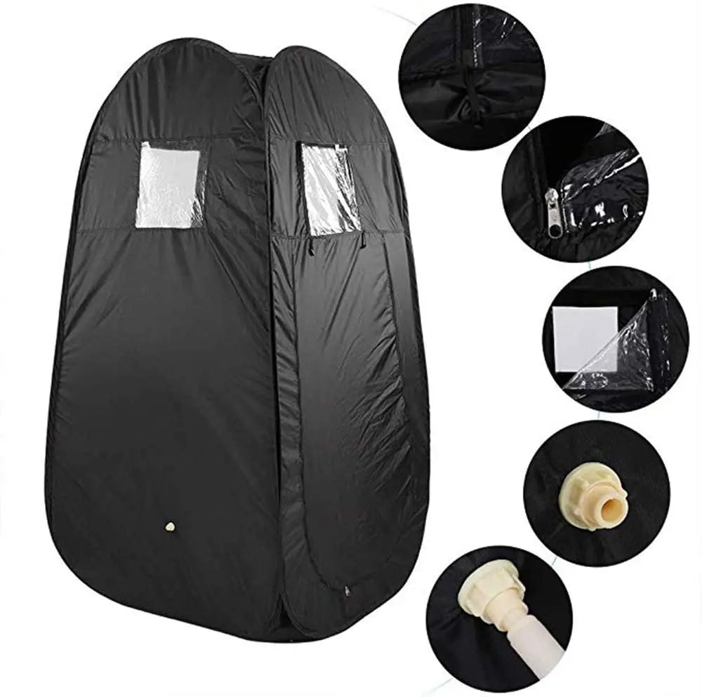 Pop-Up Portable Sauna Tent & Privacy Changing Room Portable Sauna Tent Qst
