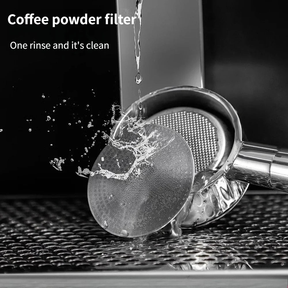 Stainless Steel Espresso Puck Screen Filter 51 53 58.5mm Espresso Puck Screen Qme