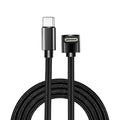 90° USB-C Braided PD Fast Charging Cable | 0.25m–2m Lengths USB-C Charging Cable Qme Black Single 0.25m
