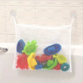 Bathtub Toy Storage Bag | Mesh Hanging Organizer Suction Cups Bath Toy Organizer Qme White
