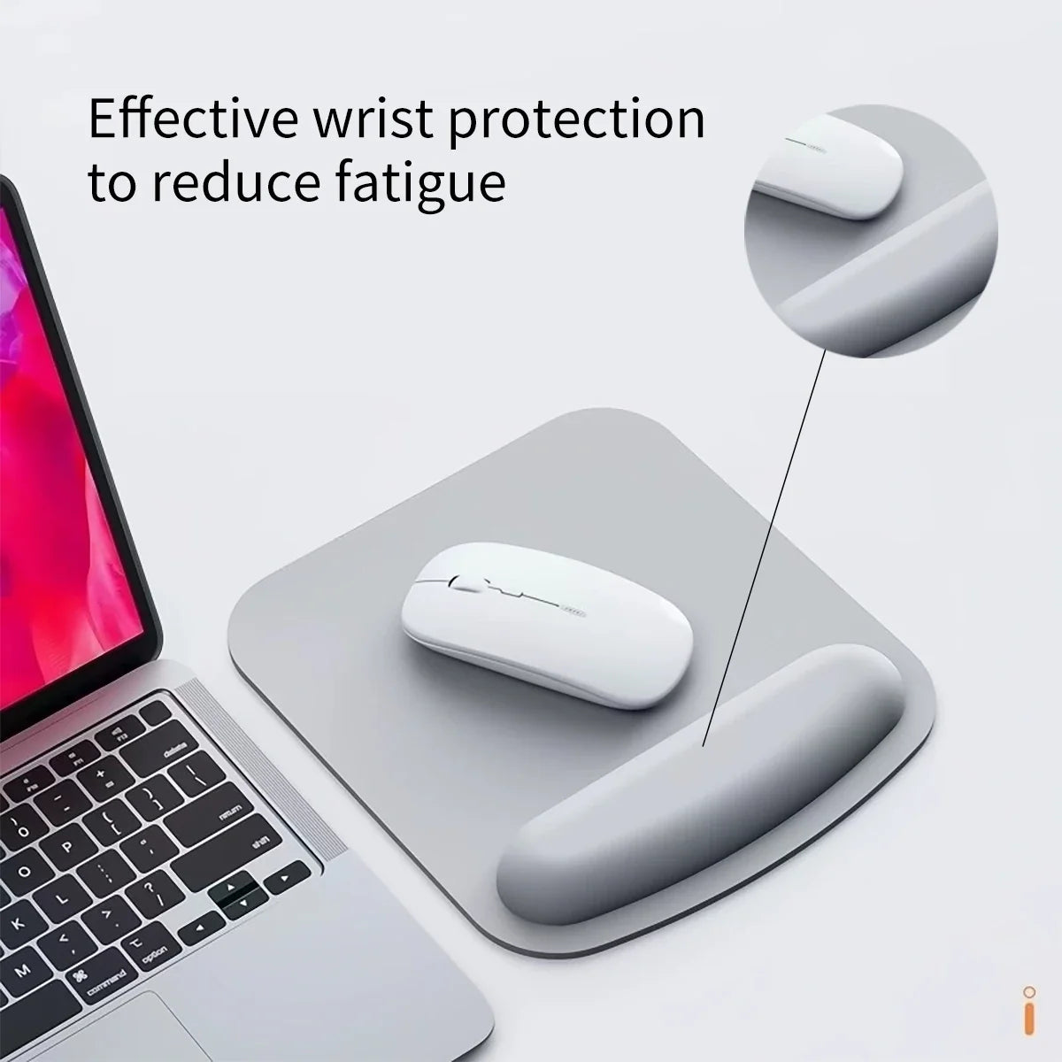 EVA Wrist Rest Mouse Pad – Anti-Slip & Soft Comfort Wrist Rest Mouse Pad Qme