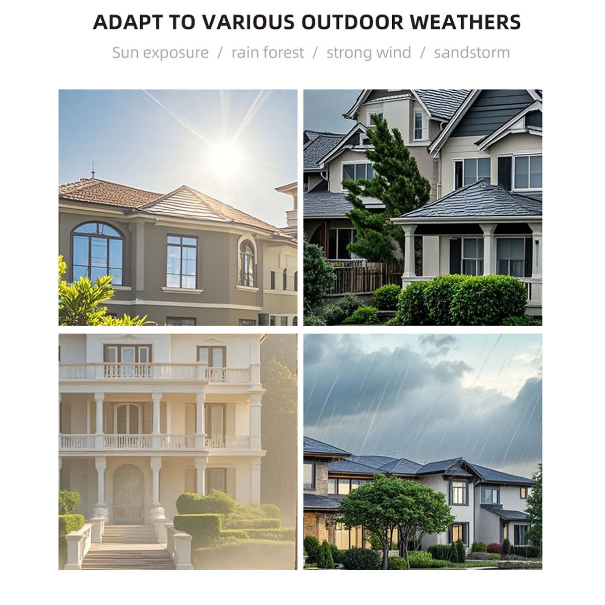 Solar Powered Weatherproof Doorbell Rain Cover – ABS Doorbell Rain Cover Qst