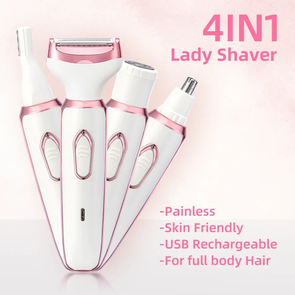 Qme Cordless Electric Lady Shaver & Body Hair Epilator Cordless Epilator Qme