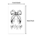 Bow Tattoo Sticker – Temporary Neck Body Art, Semi-Permanent Temporary Tattoo Sticker Qme HC-205