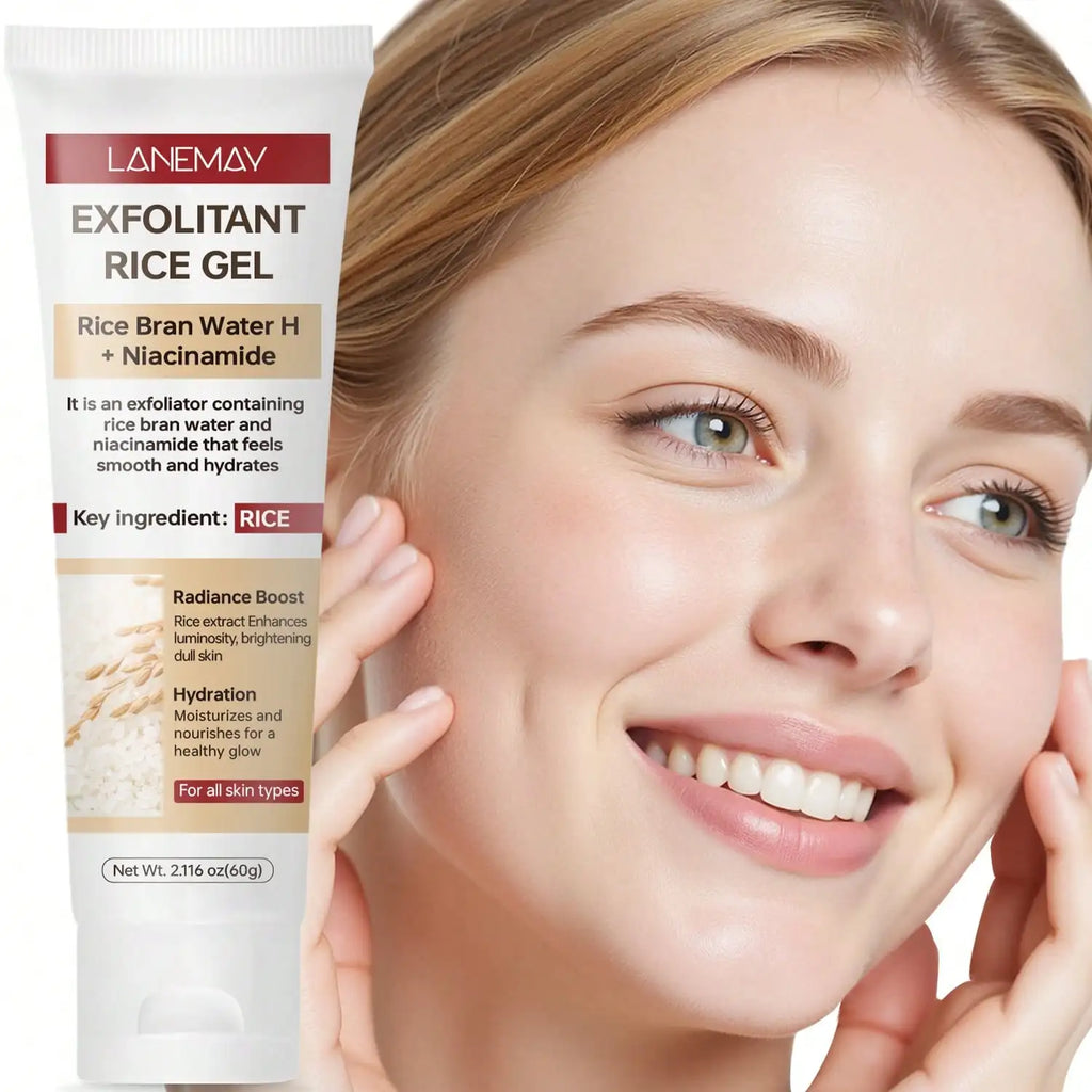 Lanemay Rice Enzyme Peel-Off Gel – Exfoliating Face Mask Peel-Off Face Mask Qst 60g