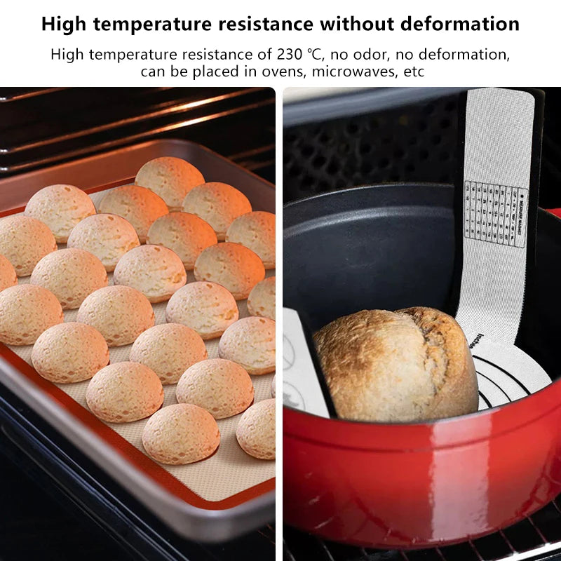 Silicone Baking Mat 42x29.5cm – Non-Stick Cookie Macaron Sheet Silicone Baking Mat Qst