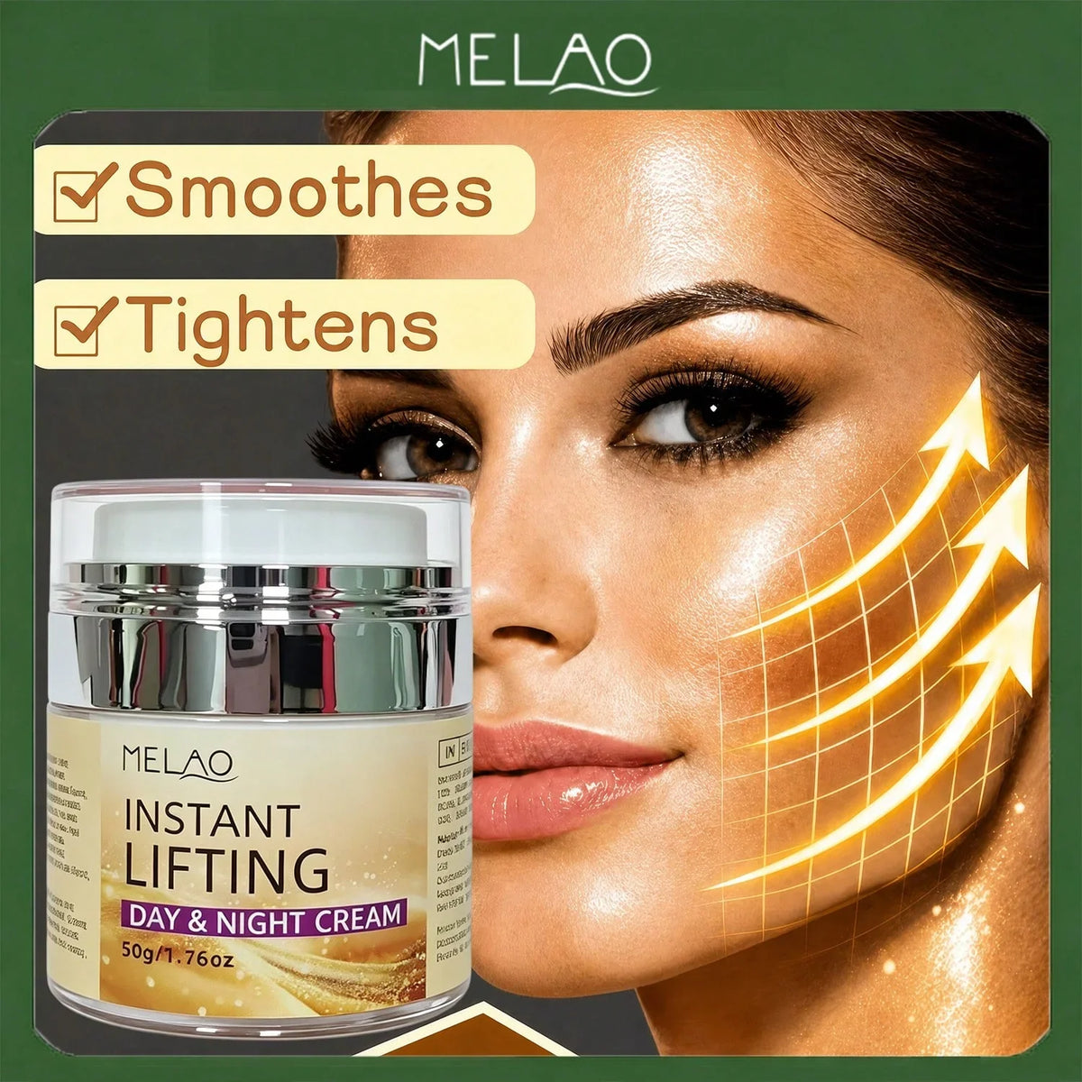 MELAO Instant Lifting Day & Night Firming Face Moisturizer Firming Face Cream Qme MELAO-266 50g