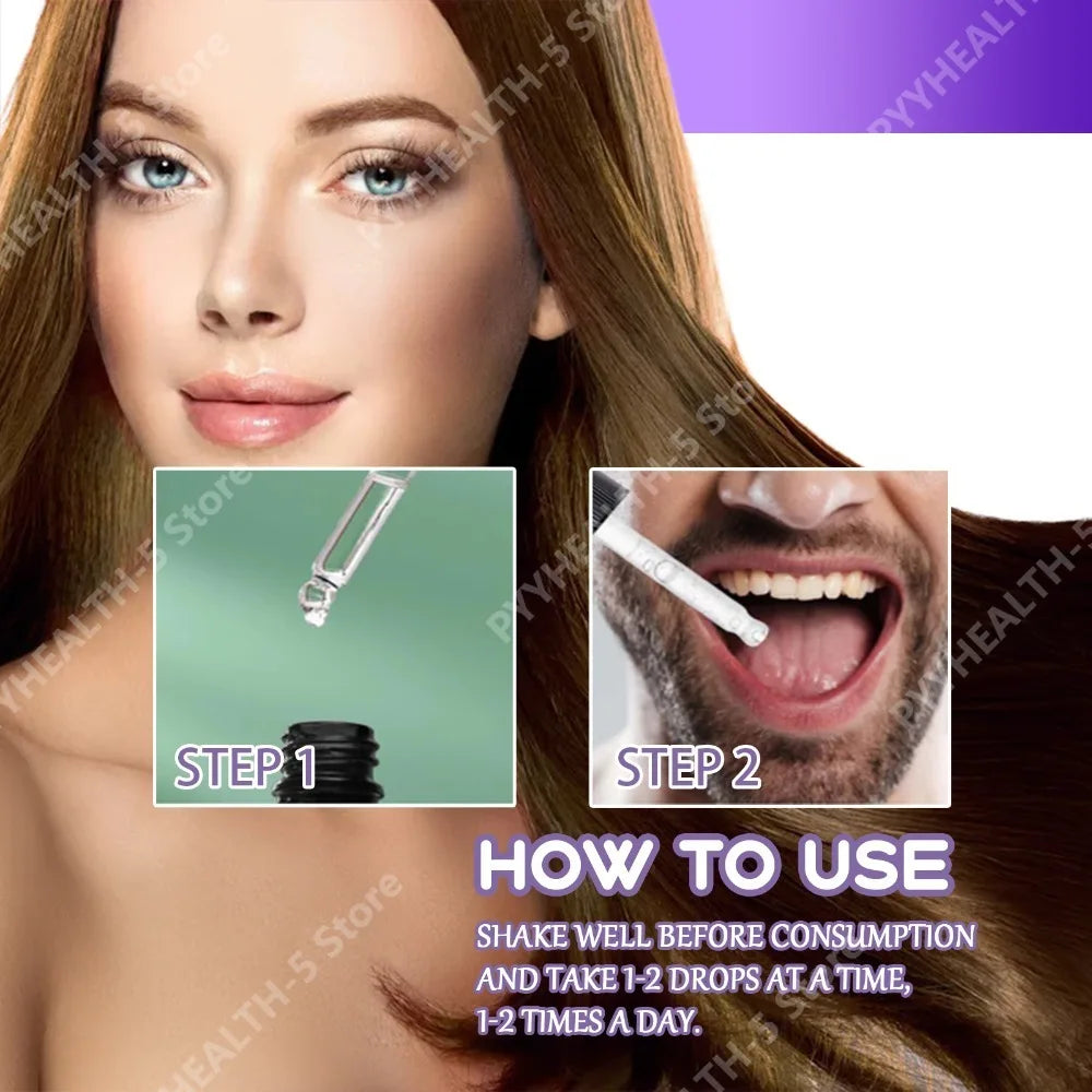 Googeer Hair Drops – Collagen, Vitamin B2 & B7 | 30ml Hair Beauty Drops Qst
