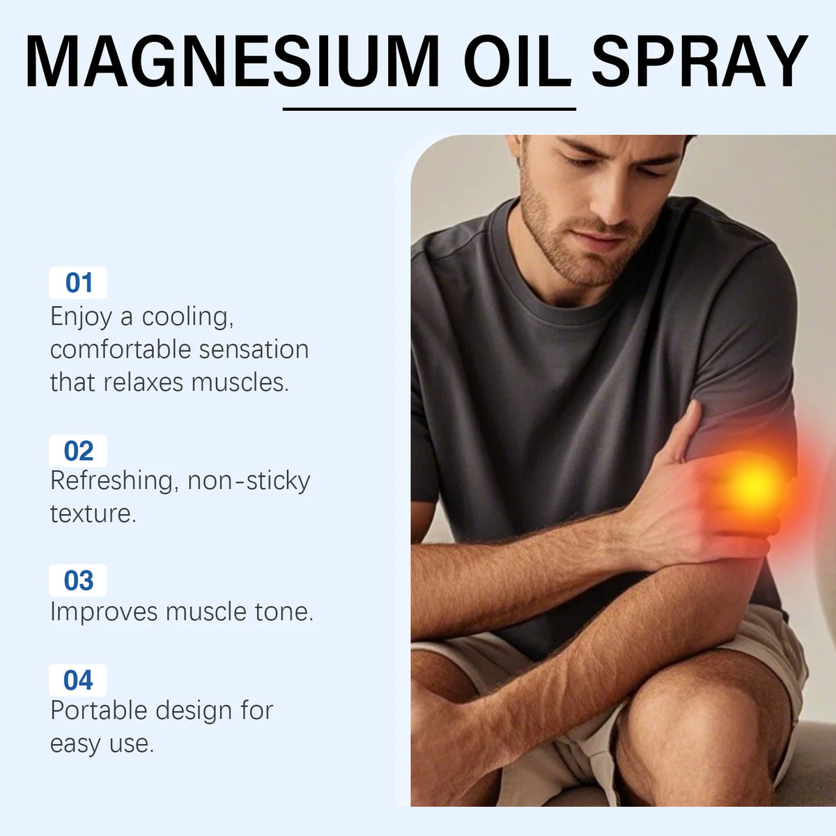 South Moon Magnesium Oil Spray 60ml – Muscle & Sleep Support Magnesium Body Spray Qst