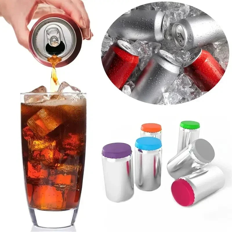 Silicone Drink Can Stopper – Leak-Proof Reusable Can Cover Silicone Can Cover Qme