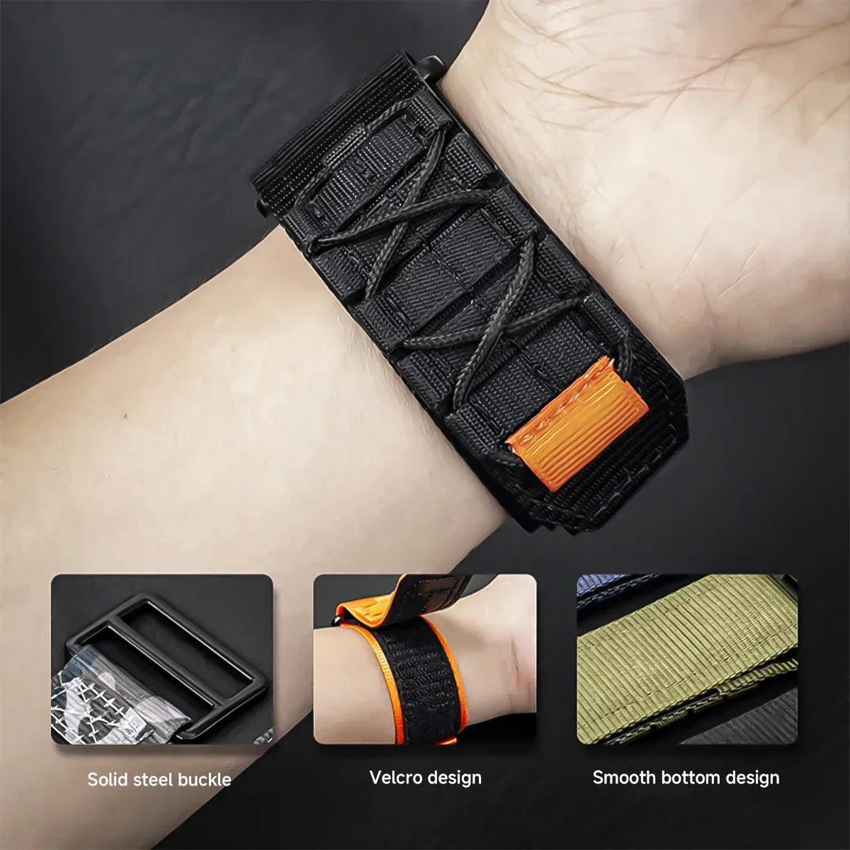 Nylon Quick Fit Band for Samsung Galaxy Watch Ultra 2 Watch Band Qme