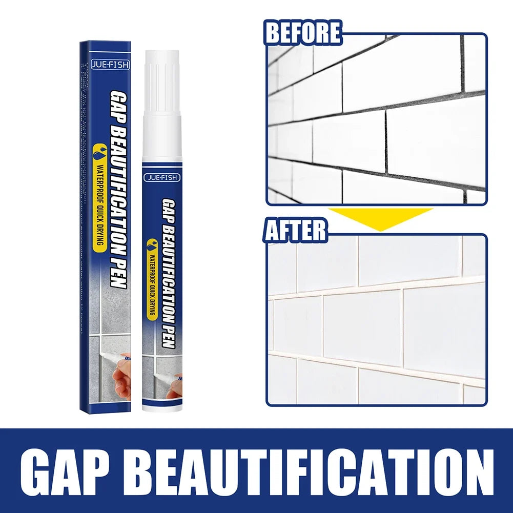 Tile Grout Repair Pen – Waterproof Mould-Proof Filling Agent Grout Repair Pen Qme