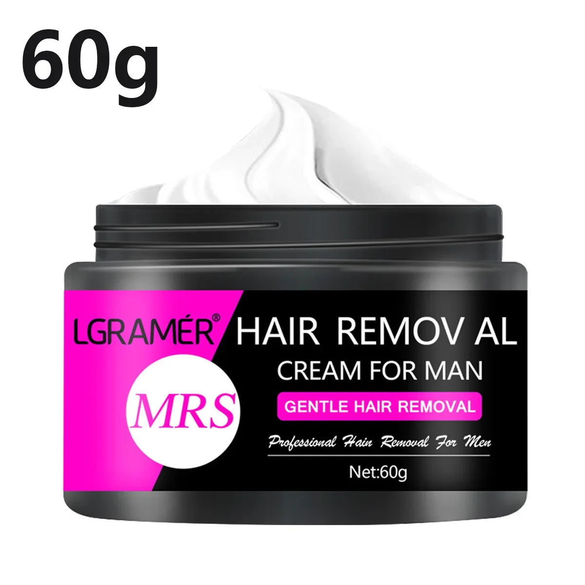 LGRAMER Women's Hair Removal Cream – Arms, Legs & Underarms Hair Removal Cream Qst 60g
