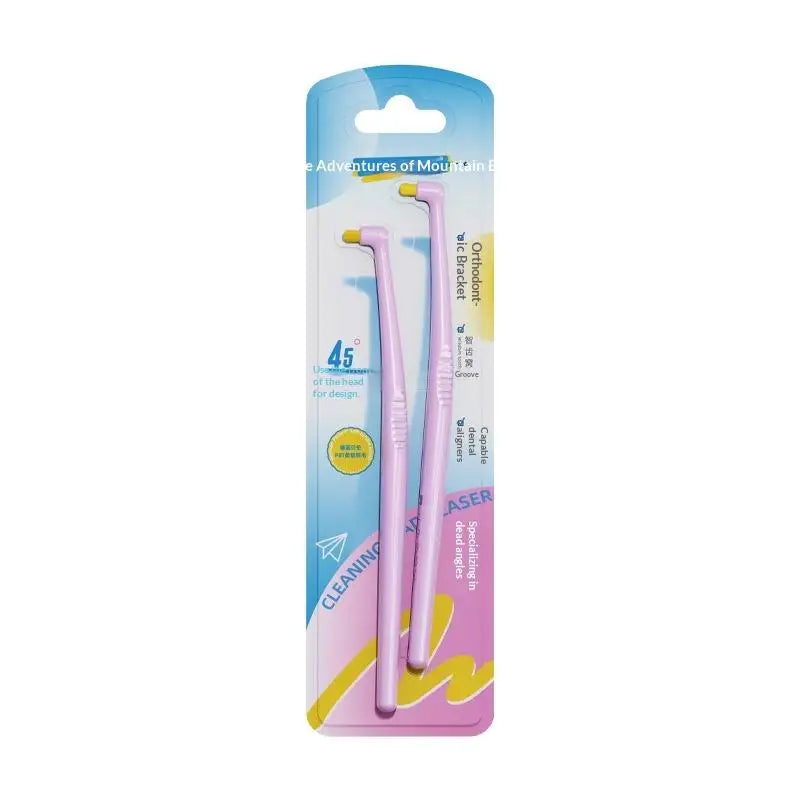 Qme Small-Head Interdental Brush | Soft Bristles Deep Clean Interdental Brush Qme Pink