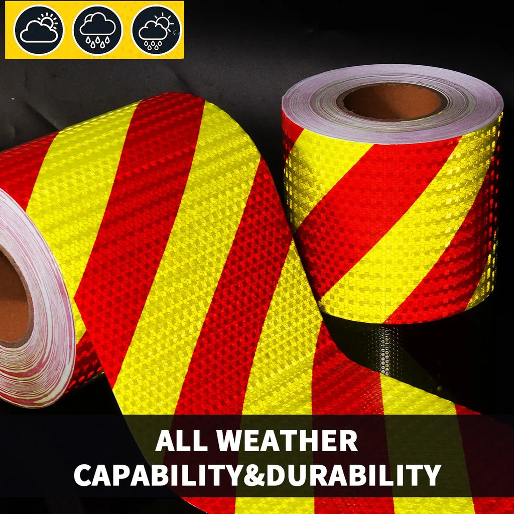 Reflective Adhesive Safety Tape – Waterproof PVC Twill Strips Reflective Safety Tape Qme