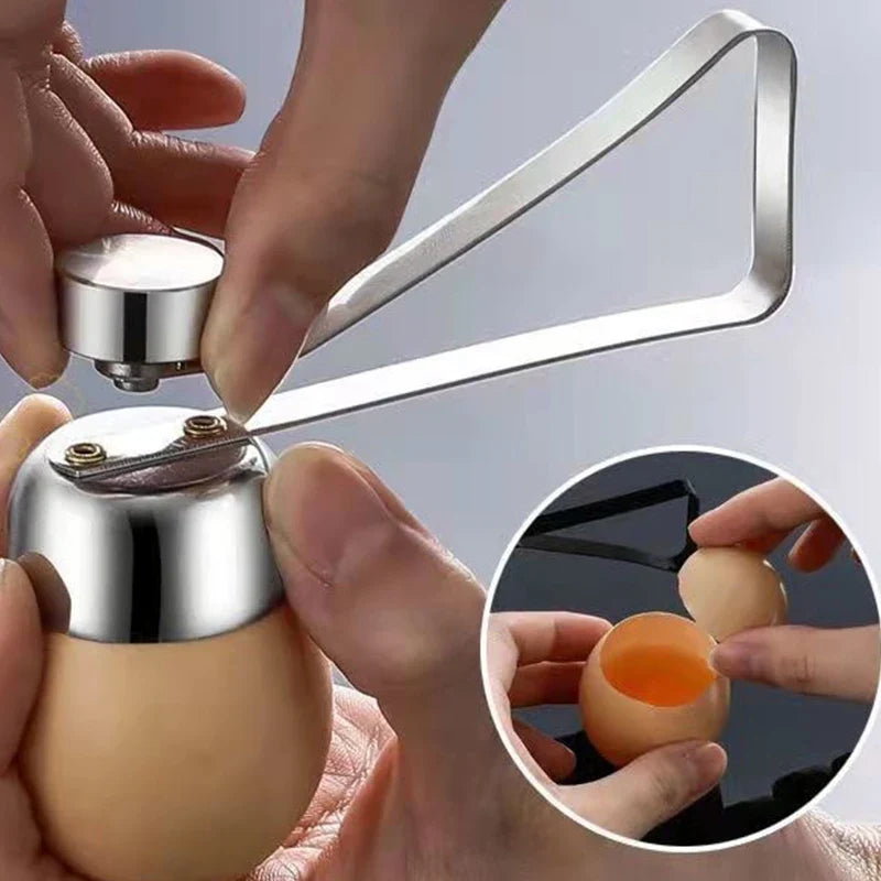 Stainless Steel Egg Topper Cutter & Shell Opener Egg Topper Cutter Qme