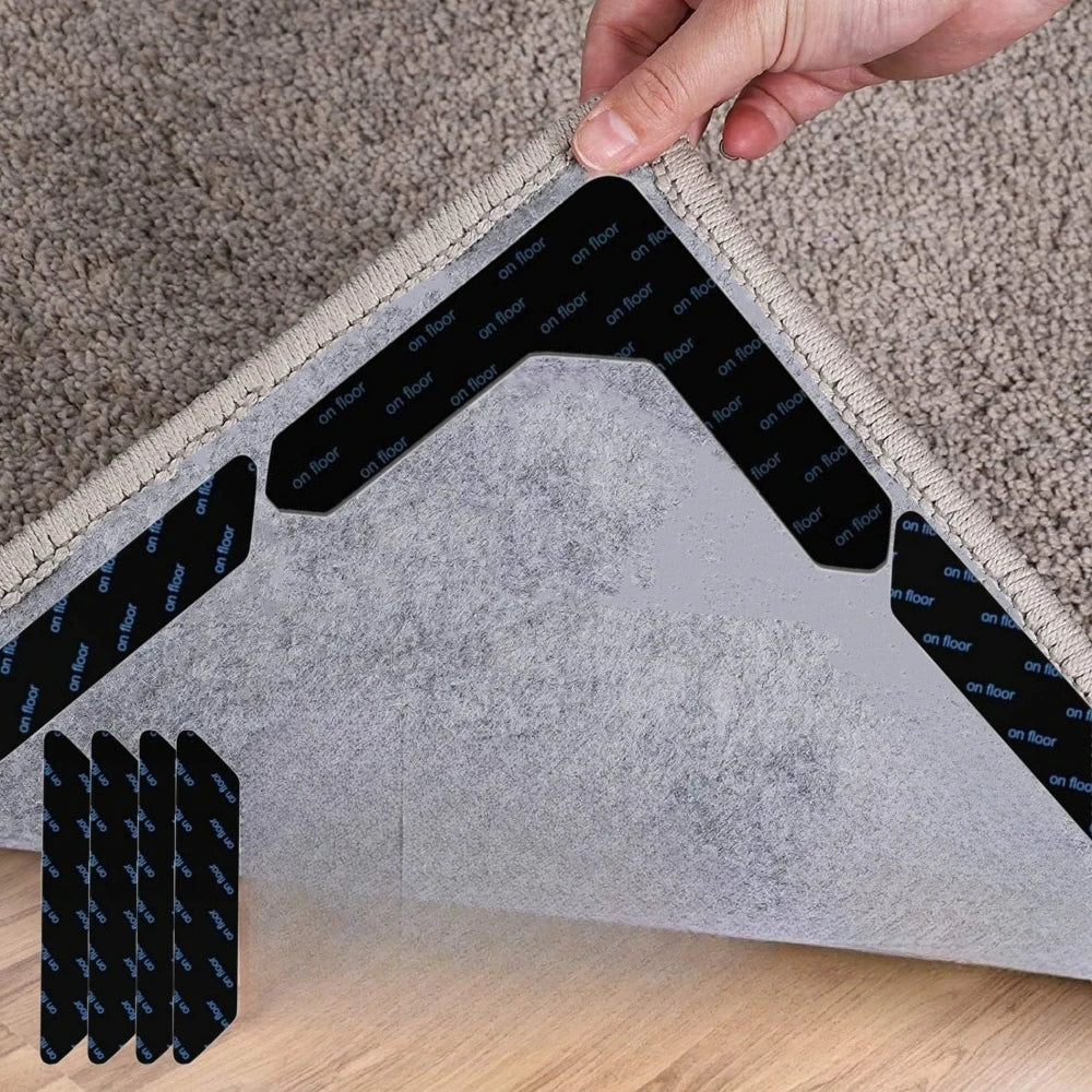 Reusable Non-Slip Rug Gripper | Washable Anti-Curl Carpet Pad Rug Gripper Pad Qme
