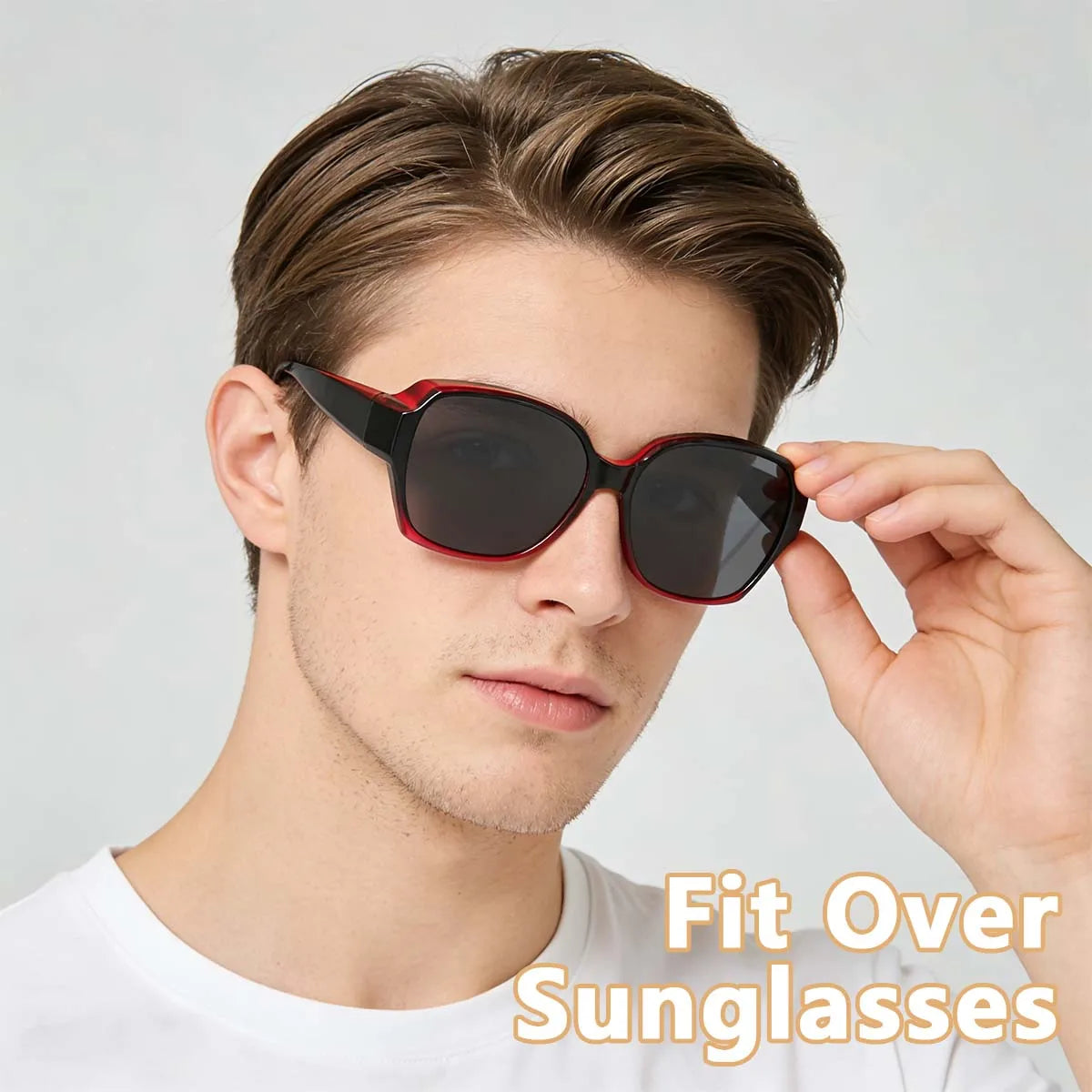 VOPHA Fit-Over Sunglasses UV400 Wrap-Around Unisex T01 Fit-Over Sunglasses Qst