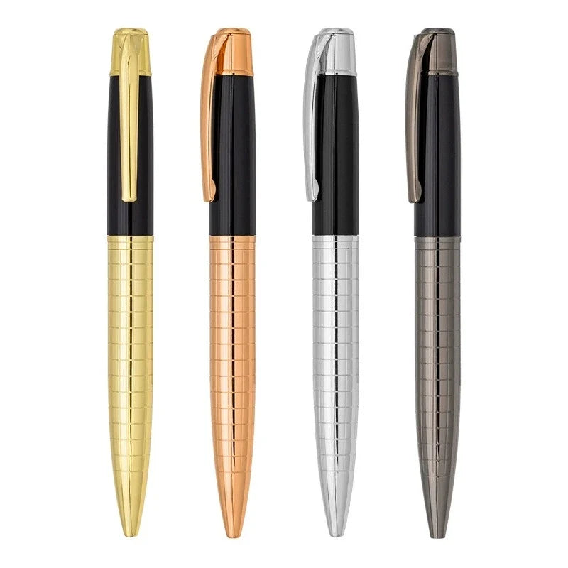 Qme Metal Rotating Ballpoint Pen – Smooth Medium Point Metal Ballpoint Pen Qme