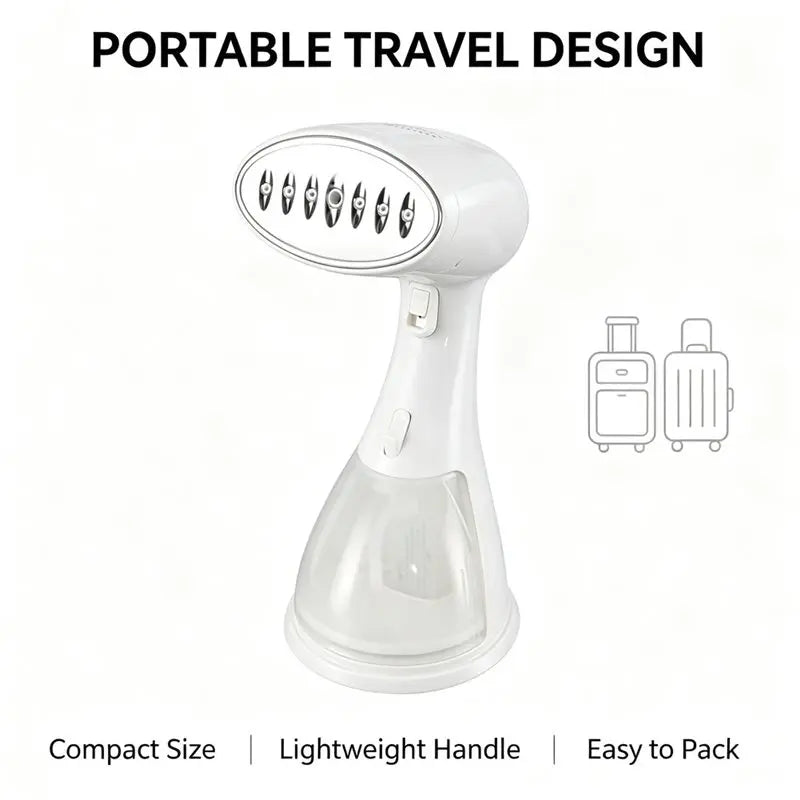 B15C Portable Handheld Garment Steamer – Mini Travel Clothes Iron Garment Steamer Qst White 100V-240V US Plug