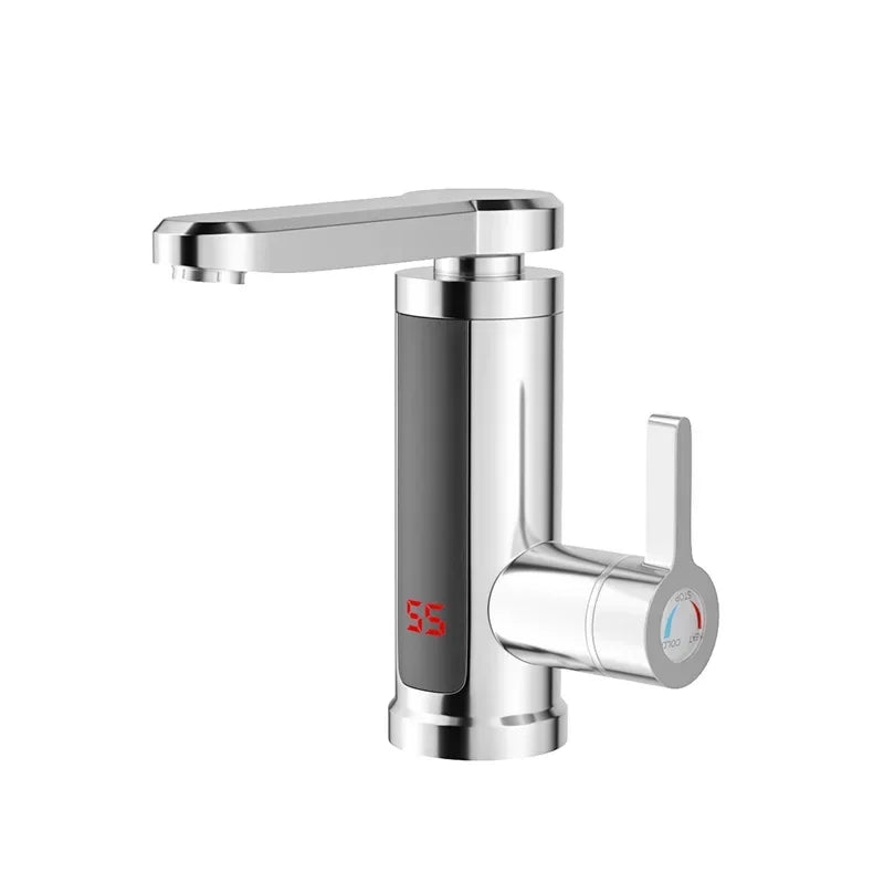 ZARTSEN Tankless Electric Hot Water Faucet LCD 360° | Instant Tap Instant Heater Faucet Qst Silver AU