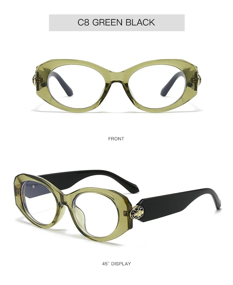 Y2K Cat Eye Sunglasses – Vintage Irregular Designer UV400 Cat Eye Sunglasses Qme