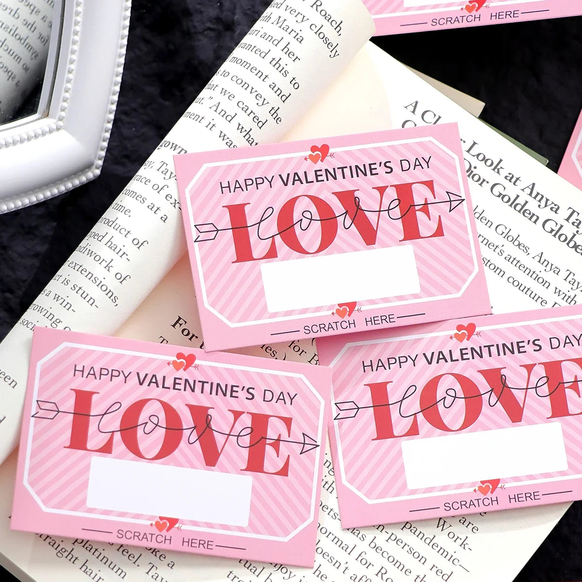 Scratch-Off Love Coupons Cards for Couples – Valentine's Day Couple Scratch-Off Cards Qme