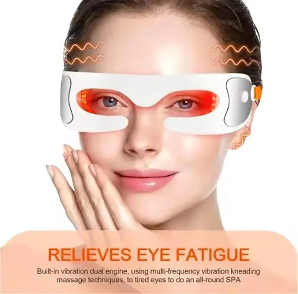3D LED Eye Massager – Vibration & Photon Therapy Eye Care LED Eye Massager Qst