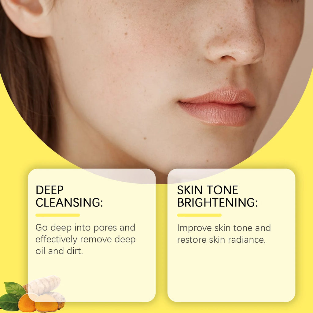 Hoygi Turmeric Cleansing Pads – Exfoliating Facial Sponge Facial Cleansing Pad Qst